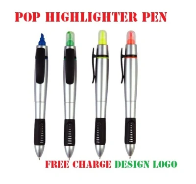 인쇄된 로고를 가진 다 색깔 형광펜 (2054B), 선전용 선물 형광펜